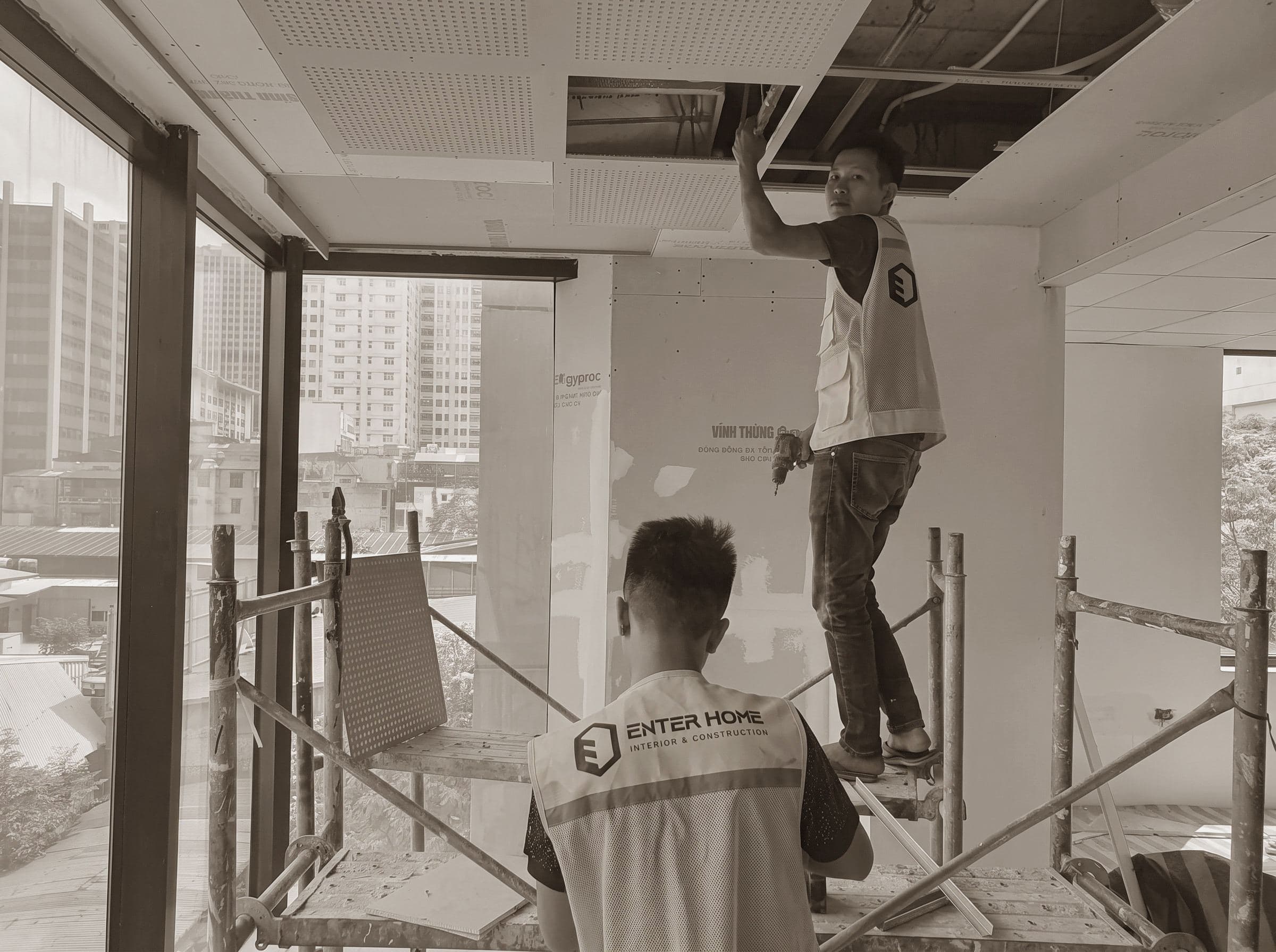 Đông Đô Partners Office — Quá trình thi công 4