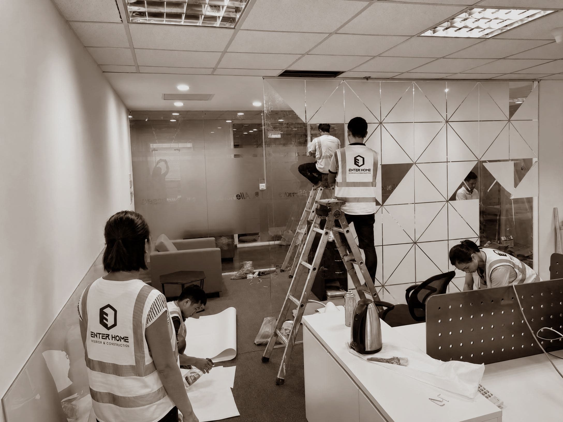 Alleviare Office — Quá trình thi công 2