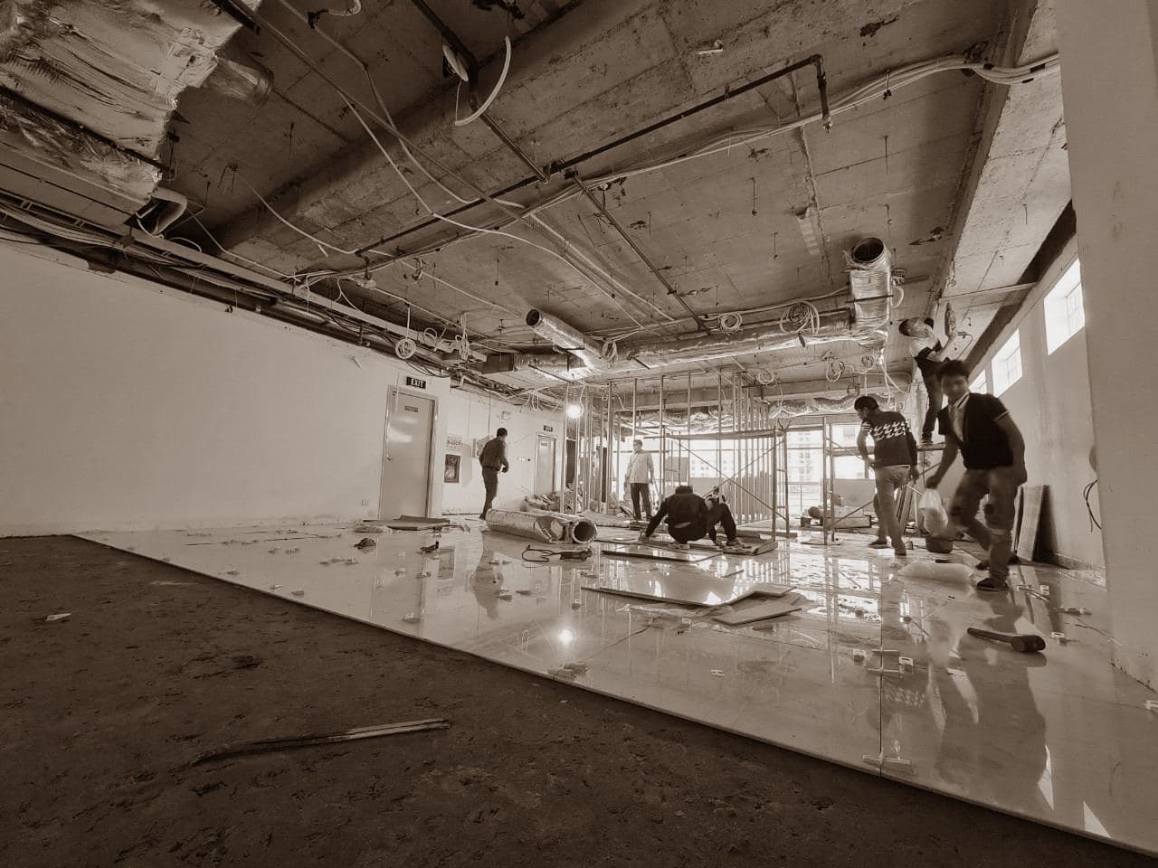 IVB Office — Quá trình thi công 3