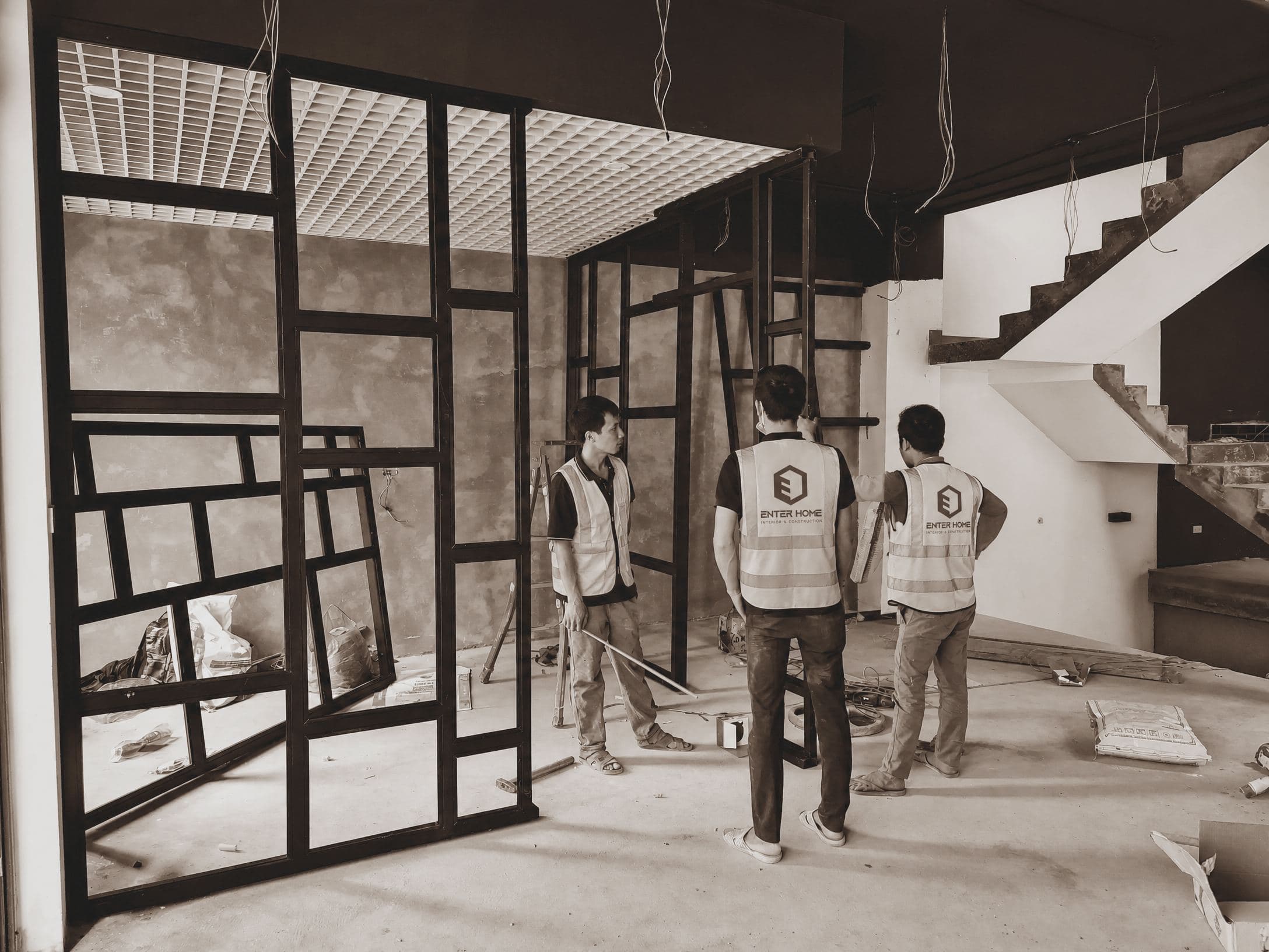 Hiweb Office — Quá trình thi công 3