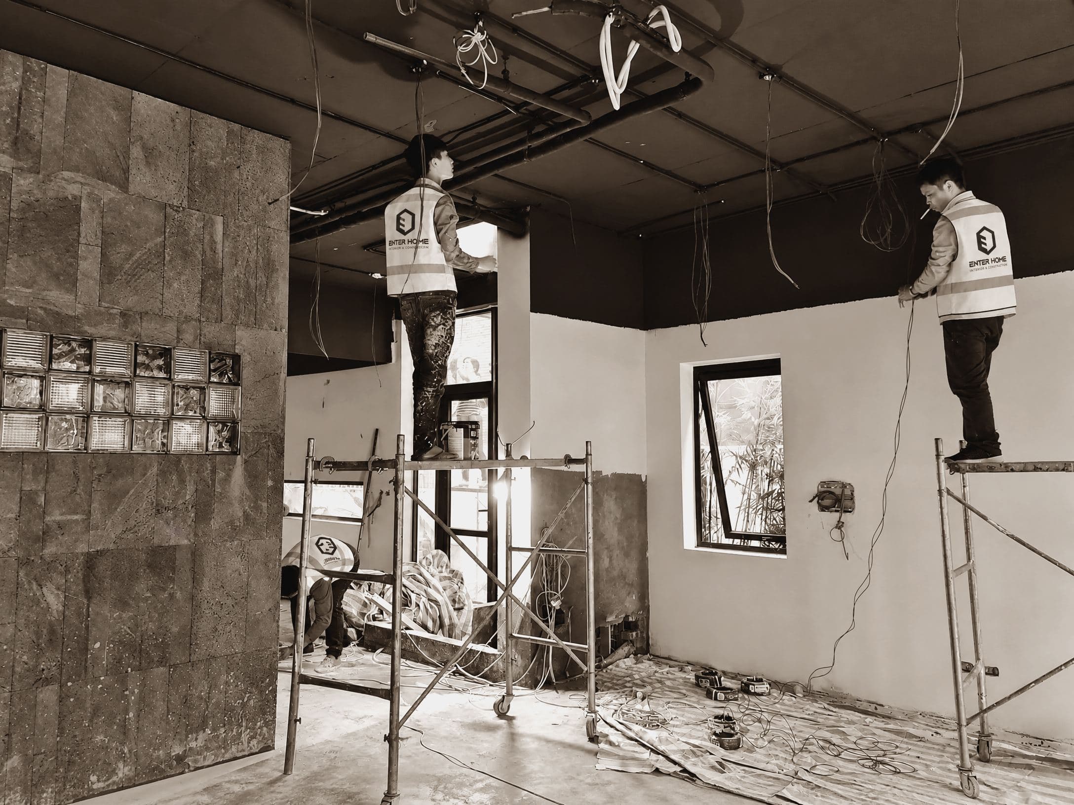 Hiweb Office — Quá trình thi công 1